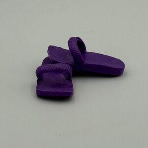 Monster High Doll Gil Webber Manster Boy Purple Flip Flops Sandals Shoes